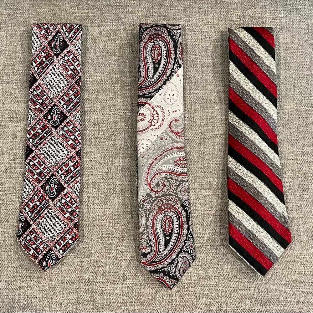 3 BACKERS - Men’s Silk Ties - $60 for all 3